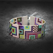 Ethnic bracelet - beading - Albi