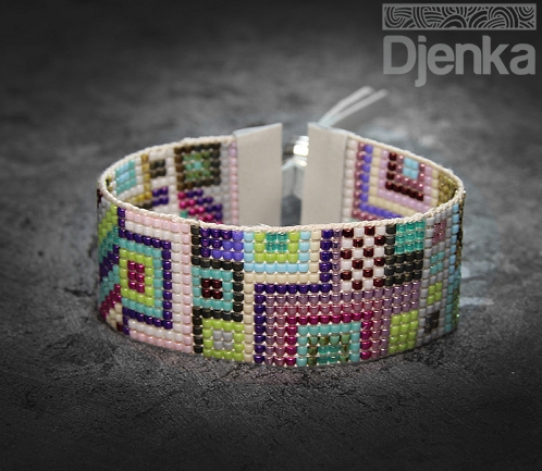 Ethnic bracelet - beading - Albi