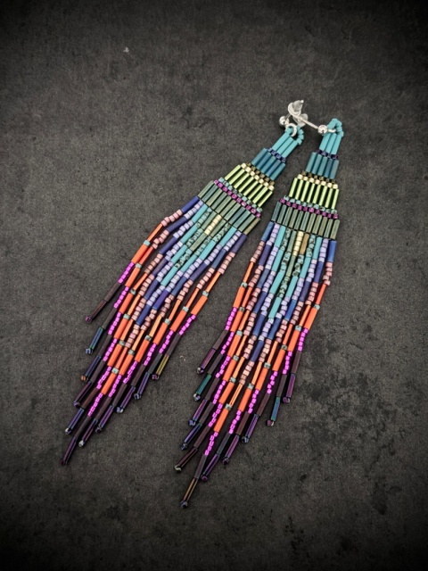 Kolczyki Etno India duże