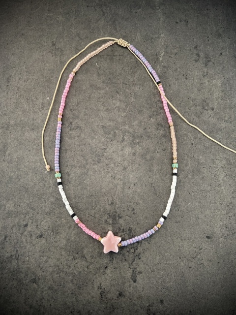 Naszyjnik Ceramo Pink Star