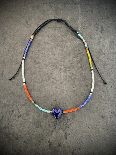 Naszyjnik Ceramo Dark Blue Heart