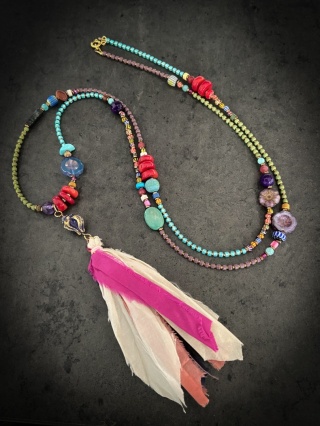 Naszyjnik Stone Premium Coral